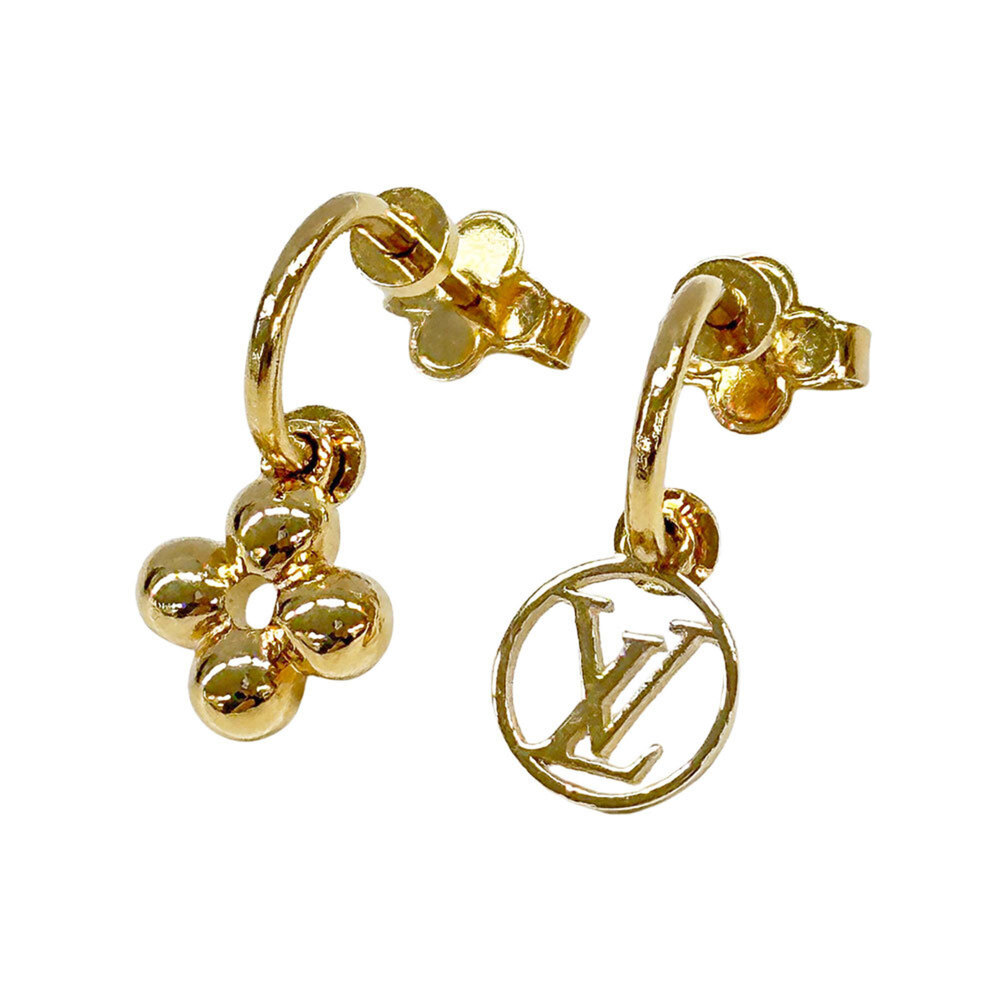 LOUIS VUITTON Gold Earrings - Picture 1 of 6